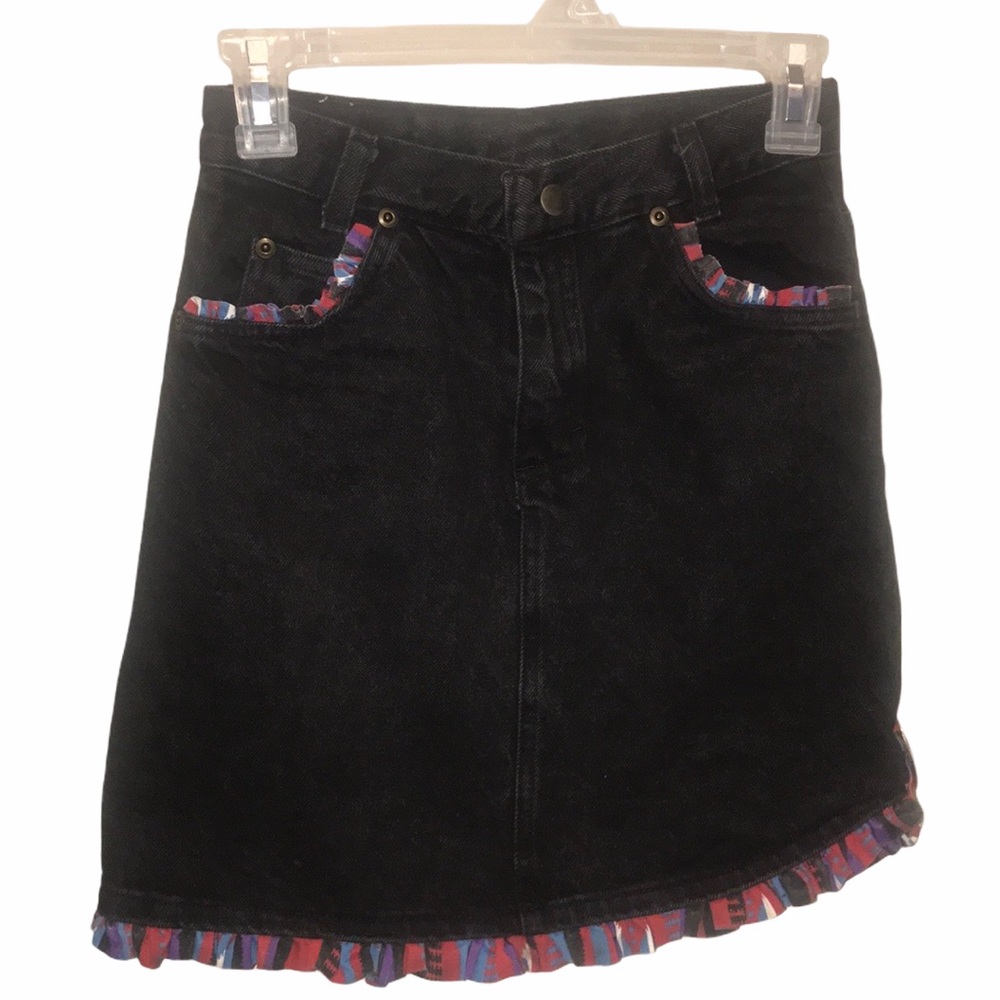 Arizona Vintage Southwest Embellished Jean Skirt